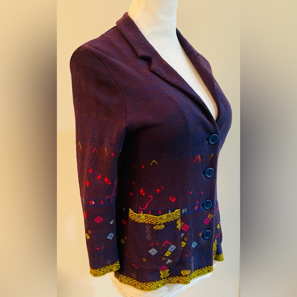 Catherine Andre Button Front Jacket Size Medium F… - image 7